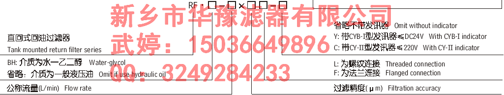 RF系列直回式回油過(guò)濾器